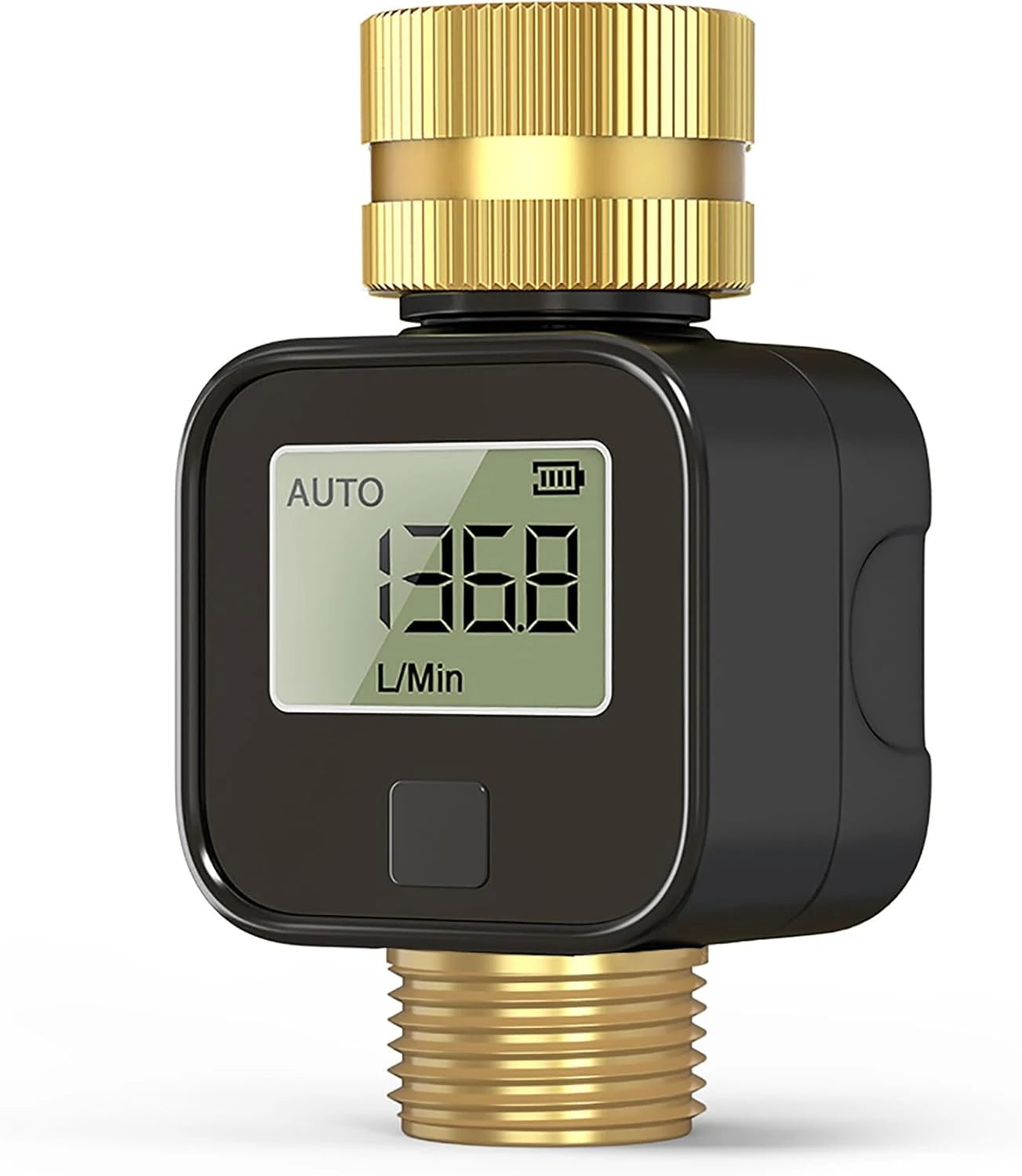 GIEX GX-05 LCD garden hose water flow meter with BSP 3/4 inch connector